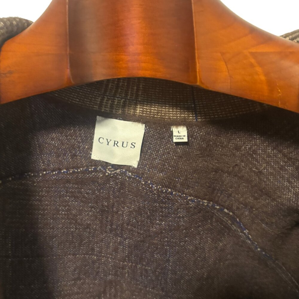 Cyrus Kingston Sweater Knit Button Blazer Size Large - Picture 4 of 5